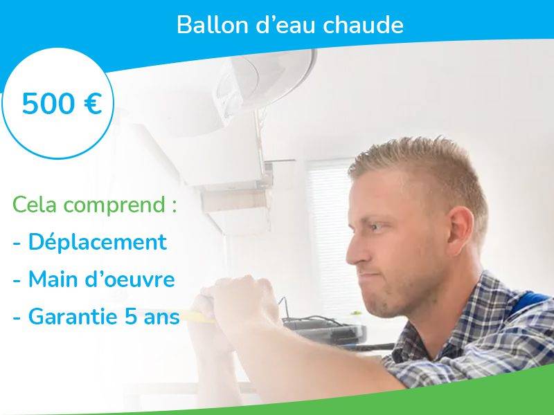 Installation D’un Ballon Électrique par un chauffagiste val De Marne à 500€